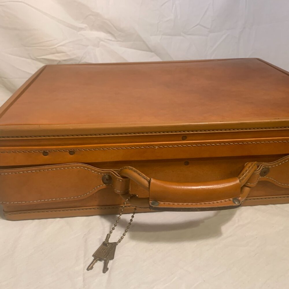 Amazing Vintage Hartmann (Hartman) MCM Briefcase Attaché w/ Paisley Lining
